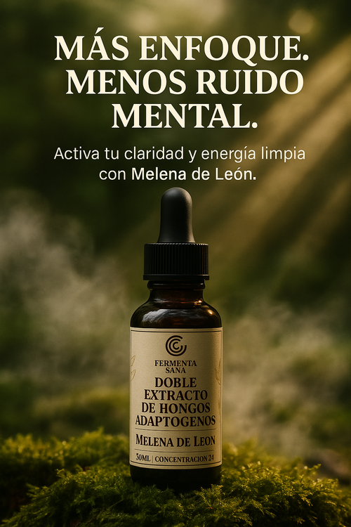 FungiZen™ – Extracto Doble de Melena de León 24x Potencia Natural